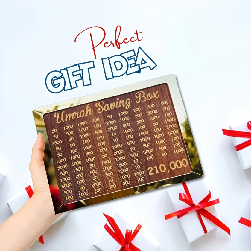 🕋 Umrah Saving Box | Premium Quality – Save Up to 210,000 PKR