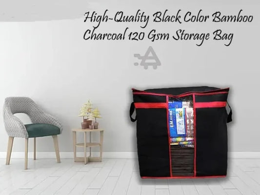 Foldable Large Storage Bag – Clothes, Bedding & Blanket Organizer with Double Zipper (Pack of 1–4)