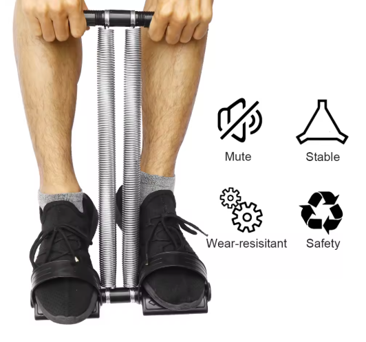 Portable Tummy Trimmer – Single Spring Ab Exerciser for Home Workouts
