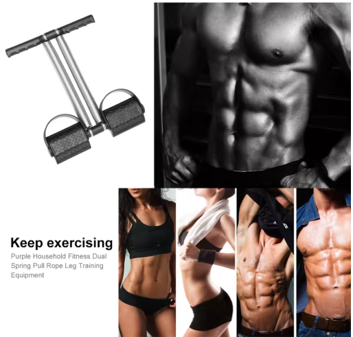 Portable Tummy Trimmer – Single Spring Ab Exerciser for Home Workouts
