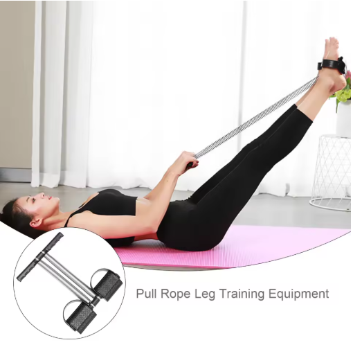 Portable Tummy Trimmer – Single Spring Ab Exerciser for Home Workouts